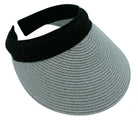 Metallic Straw Sun Visor - Charming Charlie