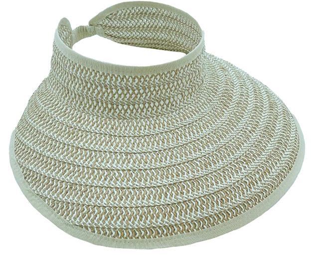 Two Tone Sun Visor - Charming Charlie