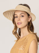 Two Tone Sun Visor - Charming Charlie