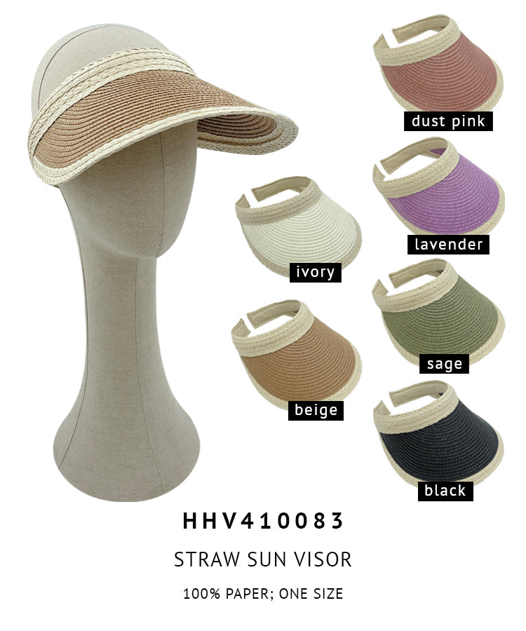 Straw Sun Visor - Charming Charlie
