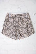 Be Bold Taupe Animal Print French Terry Pocket Shorts - Charming Charlie
