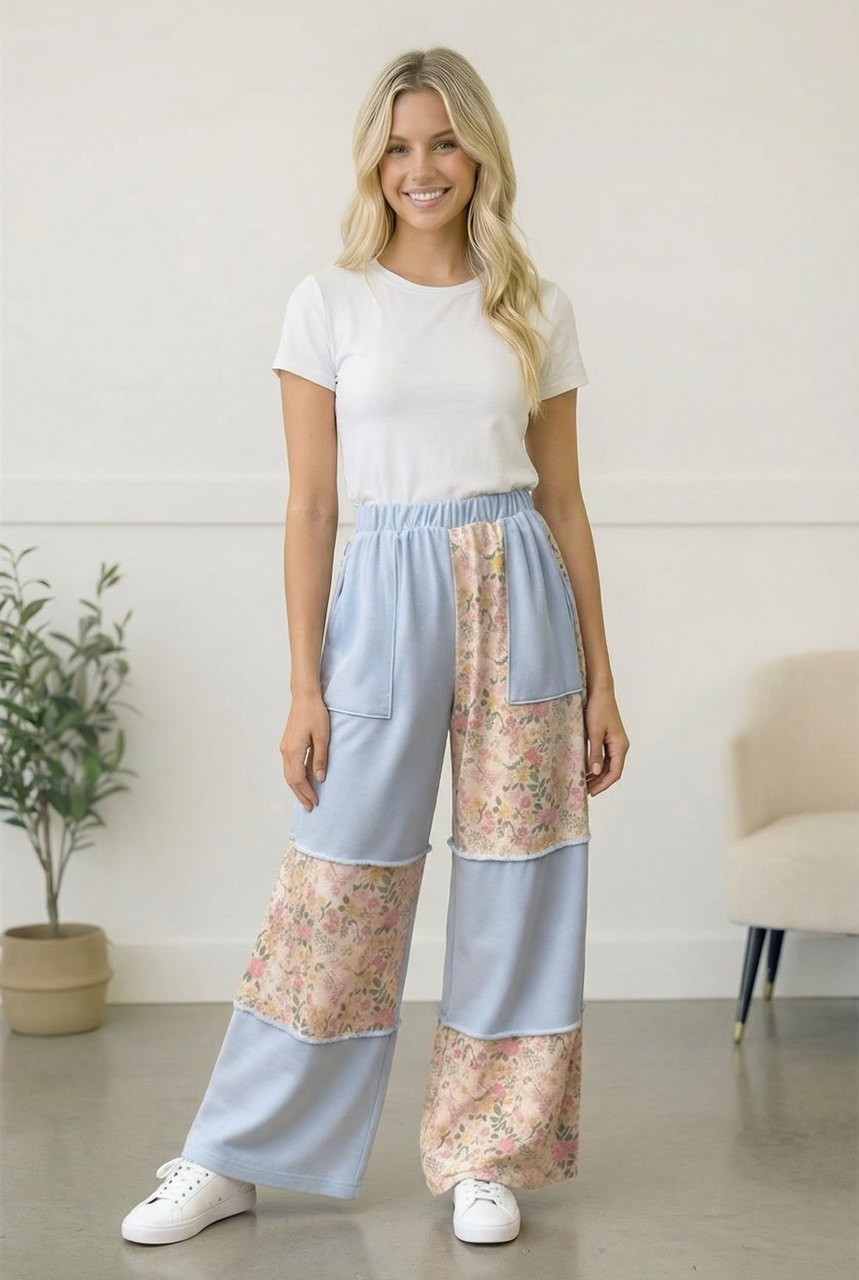 Meadow Muse Patchwork Pants - Charming Charlie