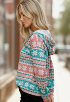 Frosted Cheer Deep V Hoodie - Charming Charlie