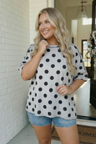 Dots All I Need Oversized Tee - Charming Charlie