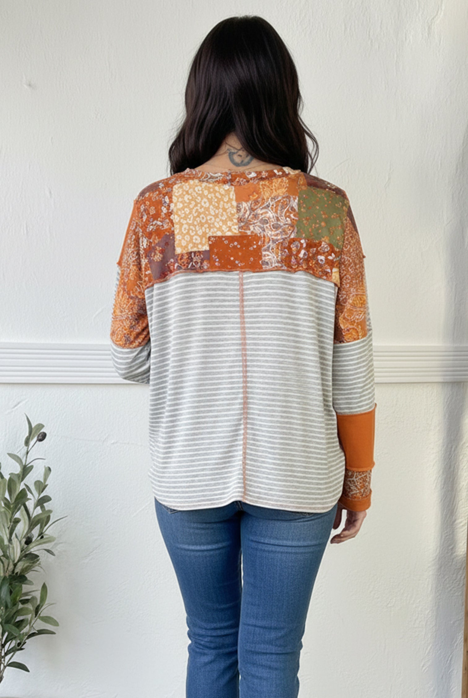 Boho Patchwork Daydream Raglan - Charming Charlie