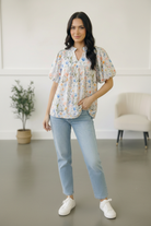 Painted Blossoms Daydream Top - Charming Charlie