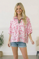 Pink Lemonade Floral Top - Charming Charlie