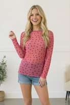 All Heart Mesh Top - Charming Charlie