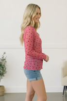 All Heart Mesh Top - Charming Charlie