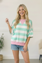 Mint Sugar Rush Colorblock Tee - Charming Charlie