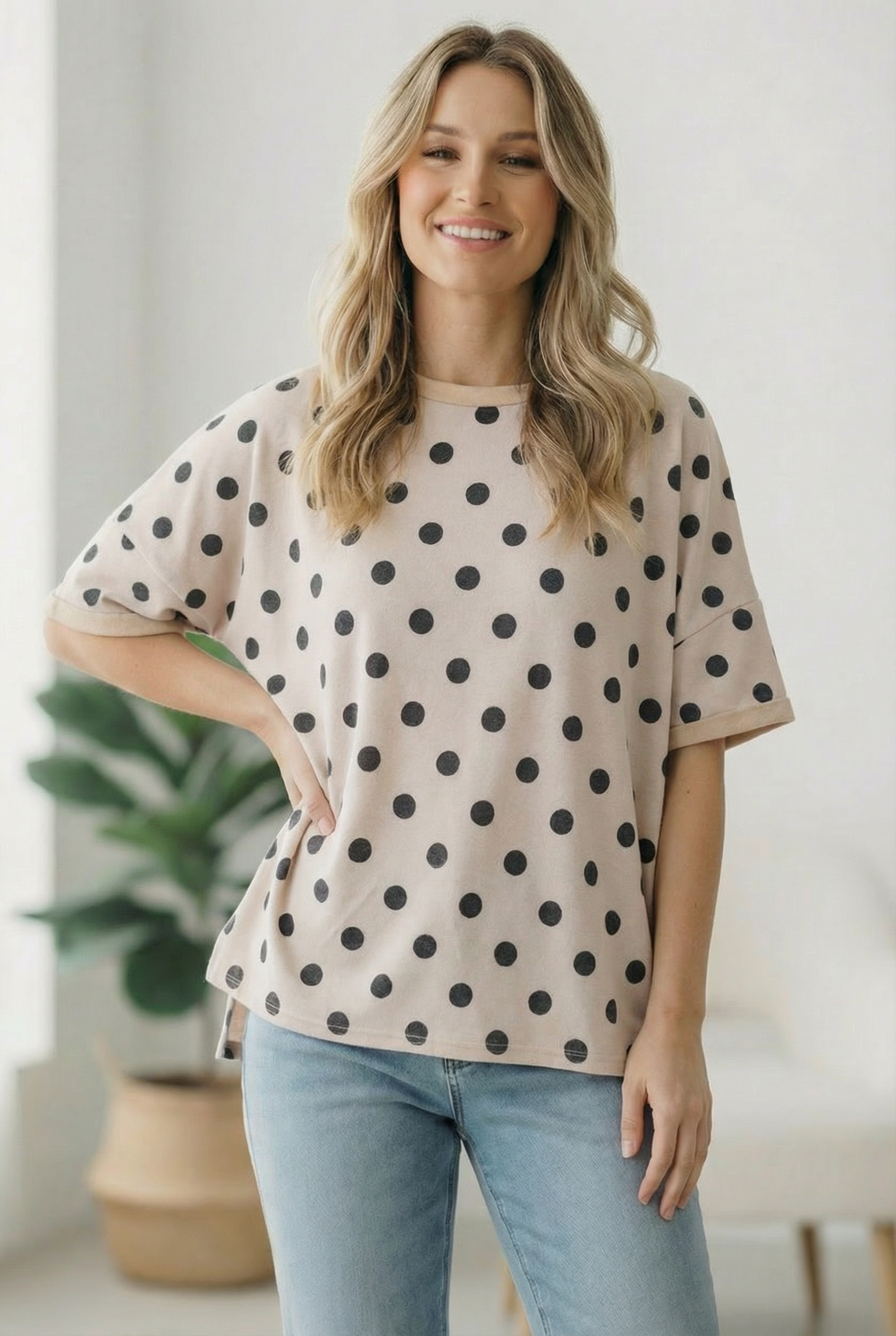 Play Date in Paris Polka Dot Tee - Charming Charlie