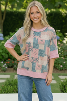 Patchwork Dreams Short Sleeve Top - Charming Charlie