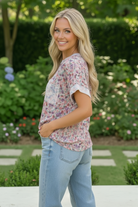 Garden Crush Floral Pocket Tee - Charming Charlie