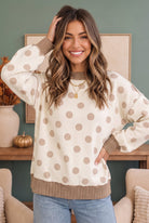 Dotted Daydream Polka Dot Pullover Top - Charming Charlie
