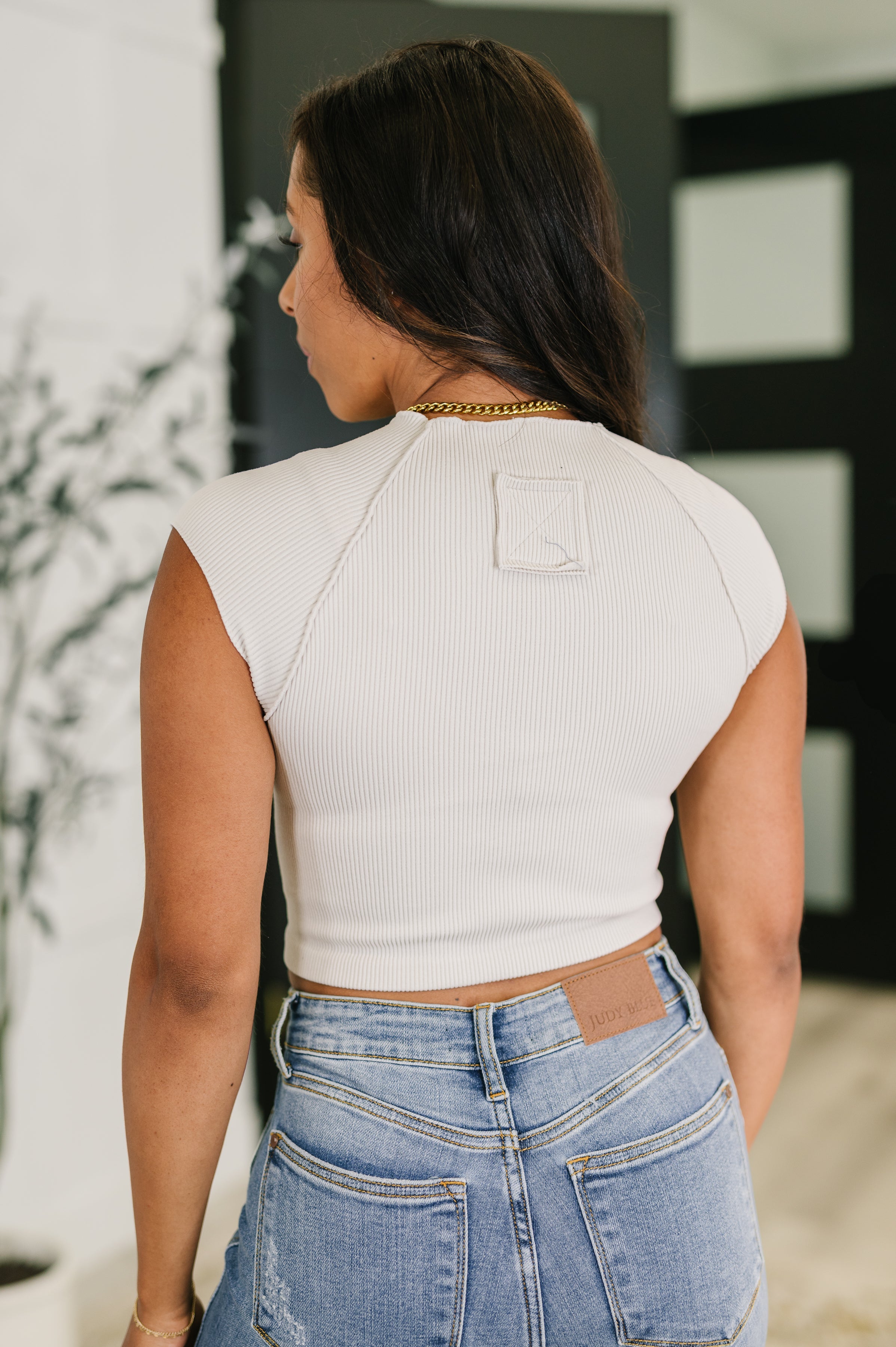 Halfway to Heaven Cropped Top in Sand Beige - Charming Charlie