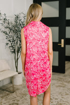 Harbour Quarter Zip Dress in Coastal Pink - Charming Charlie