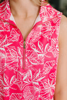 Harbour Quarter Zip Dress in Coastal Pink - Charming Charlie