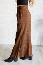 Harmony High Rise Wide Leg Pants in Brown - Charming Charlie