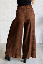 Harmony High Rise Wide Leg Pants in Brown - Charming Charlie