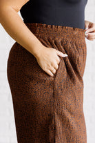 Harmony High Rise Wide Leg Pants in Brown - Charming Charlie