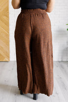 Harmony High Rise Wide Leg Pants in Brown - Charming Charlie