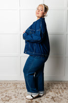 Have We Met Oversized Denim Jacket - Charming Charlie