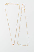 Heart of Gold Pendant Necklace Layered Set in Gold - Charming Charlie
