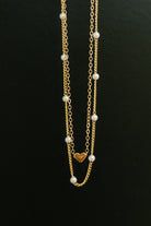 Heart of Gold Pendant Necklace Layered Set in Gold - Charming Charlie