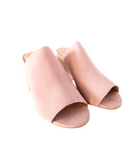 Helena Heeled Sandal in Blush Suede - Charming Charlie