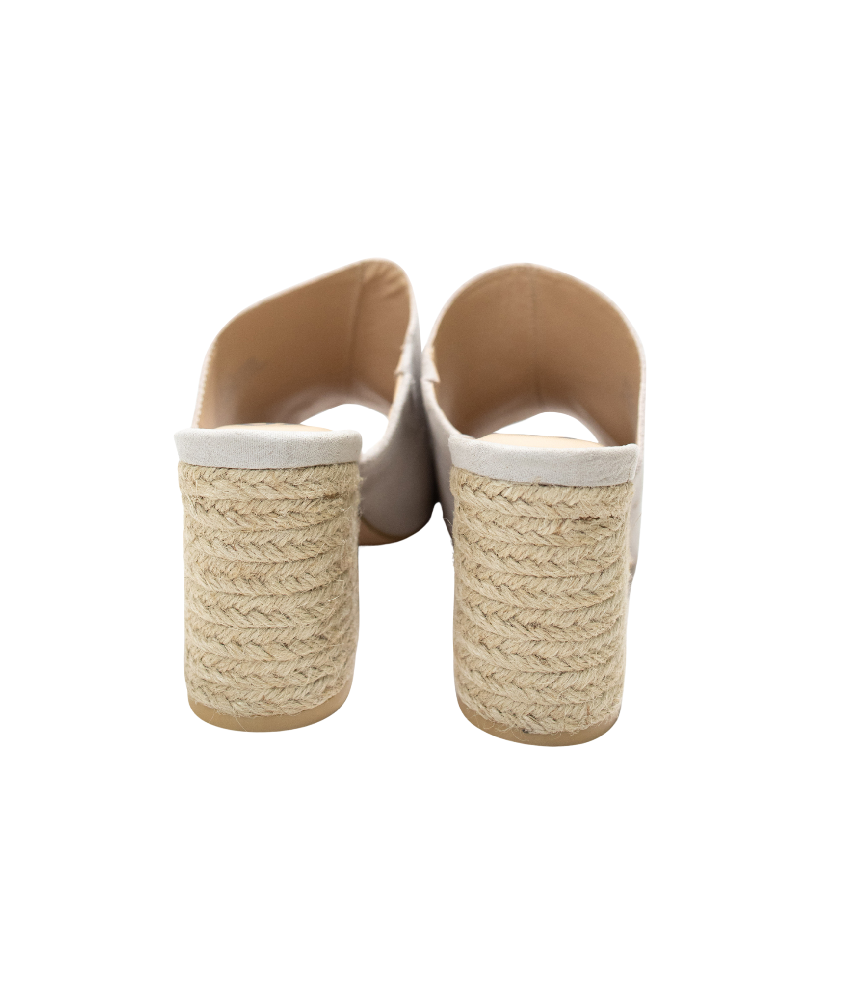 Helena Heeled Sandal in Ice Suede - Charming Charlie