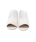 Helena Heeled Sandal in Ice Suede - Charming Charlie