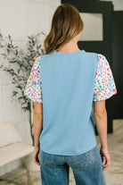 High Expectations Contrast Puff Sleeve Blouse - Charming Charlie