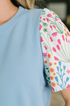 High Expectations Contrast Puff Sleeve Blouse - Charming Charlie