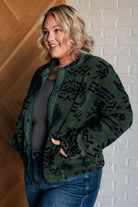 High Perspective Geometric Fleece Jacket - Charming Charlie