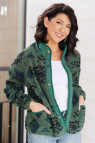 High Perspective Geometric Fleece Jacket - Charming Charlie