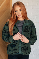 High Perspective Geometric Fleece Jacket - Charming Charlie