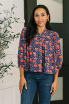 Hitherto Unknown Floral Babydoll Blouse - Charming Charlie
