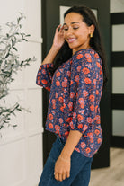Hitherto Unknown Floral Babydoll Blouse - Charming Charlie