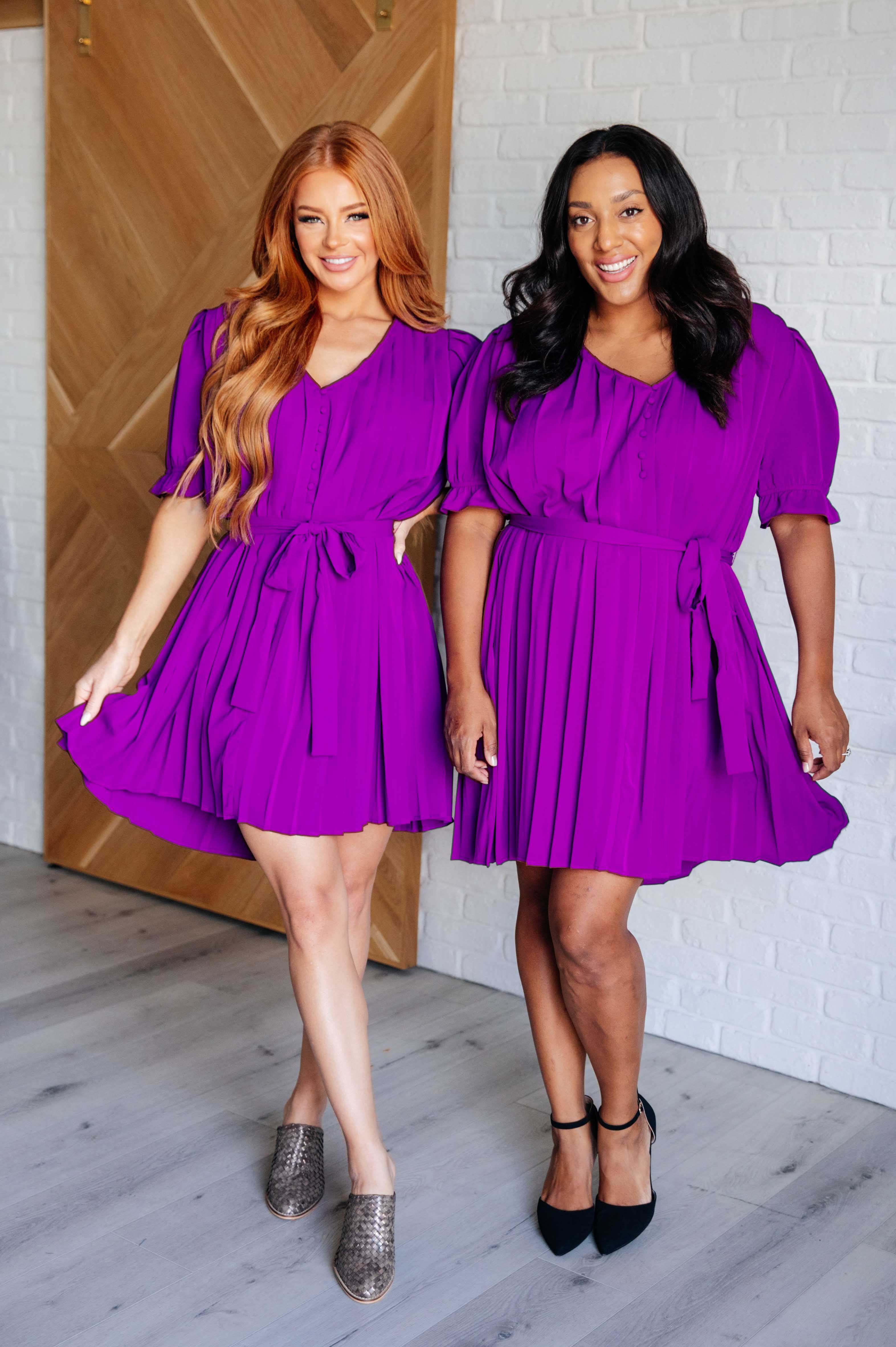 Hold And Squeeze Me Pleated Dress - Charming Charlie