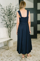 Hold Me Down Midi Dress in Navy - Charming Charlie
