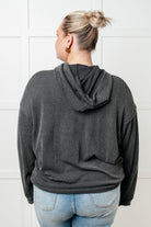 Hold That Thought Rib Knit Hoodie - Charming Charlie