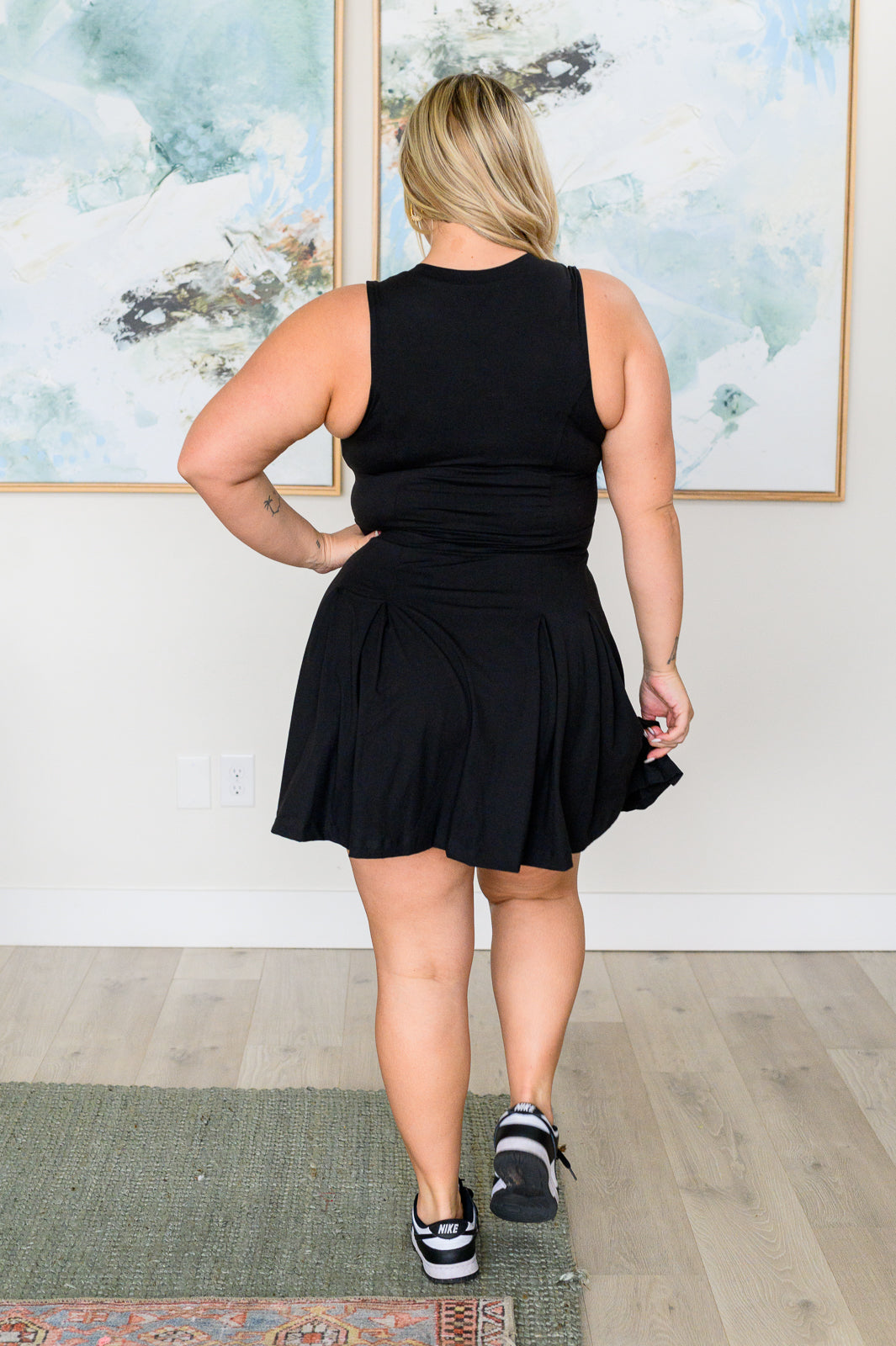 Hop, Skip and a Jump Dress and Shorts Set in Black - Charming Charlie