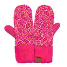 HOt Pink C.C Sequin Mittens, Stay warm and cozy. These mittens are made with quality materials for maximum insulation and comfort. The sequin material is lightweight and breathable & provides excellent temperature control. An adjustable wristband allows for the perfect fit. Enjoy superior warmth during the cold winter months.