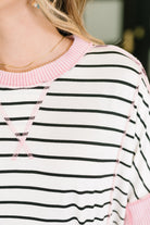 Human Nature Contrast Detailed Top - Charming Charlie