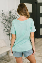 I Don't Have to Choose V-Neck Tee in Mint - Charming Charlie