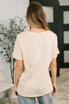 I Don't Have to Choose V-Neck Tee in Oatmeal - Charming Charlie