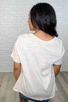 I Don't Have to Choose V-Neck Tee in Oatmeal - Charming Charlie