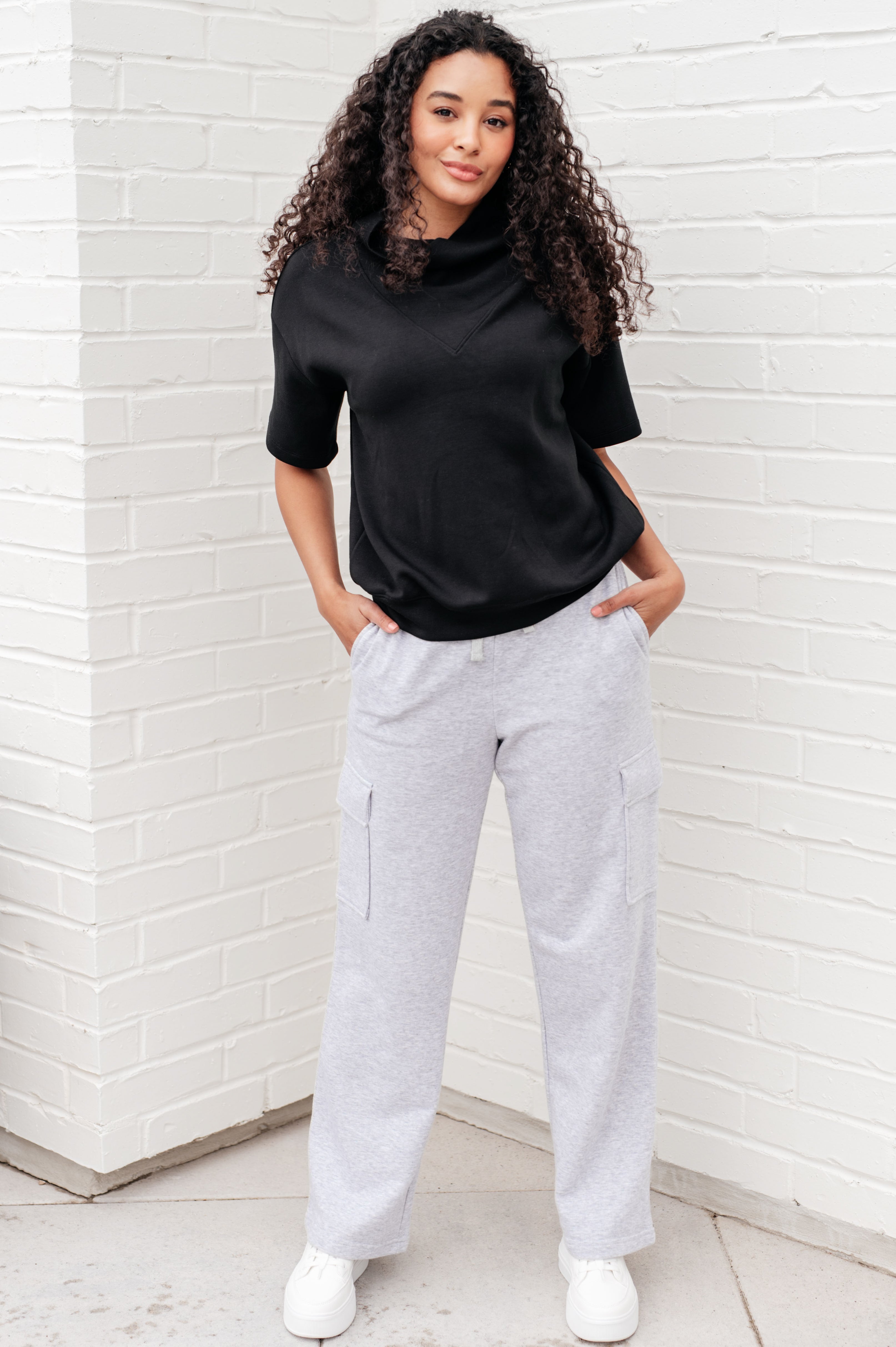 I Just Felt Like It Mock Neck Top in Black – Charming Charlie