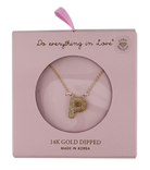 14K Gold Dipped Textured initial Necklace - Charming Charlie
