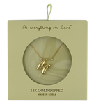 14K Gold Dipped Mini Bold initial Necklace - Charming Charlie